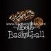 Wild About Basketball Rhinestone Iron On Transfers